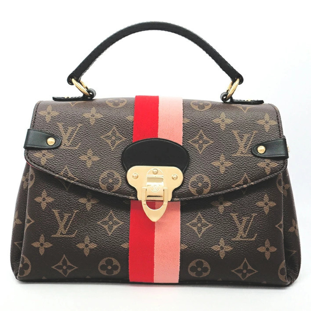Louis Vuitton Georges Monogram Handbag Coquelicot Red Peche